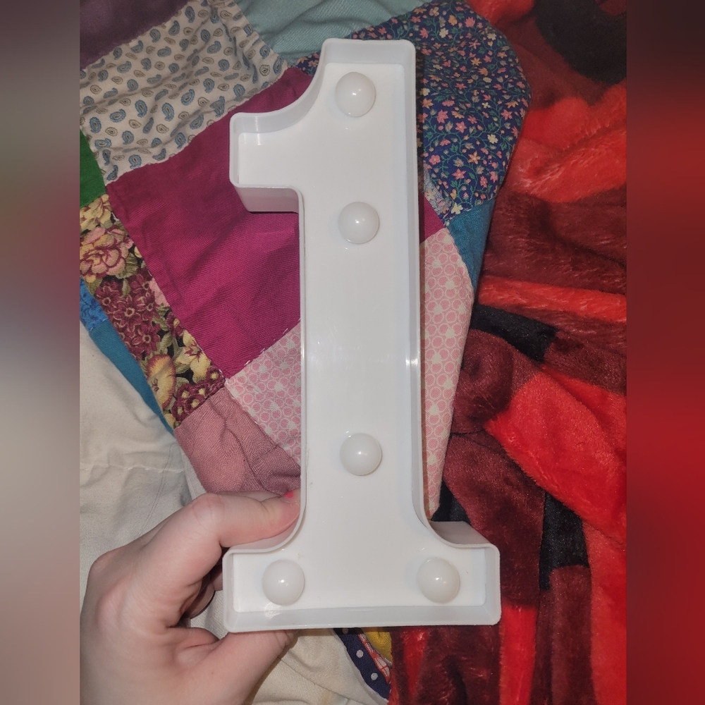 A # 1 birthday light /night light.